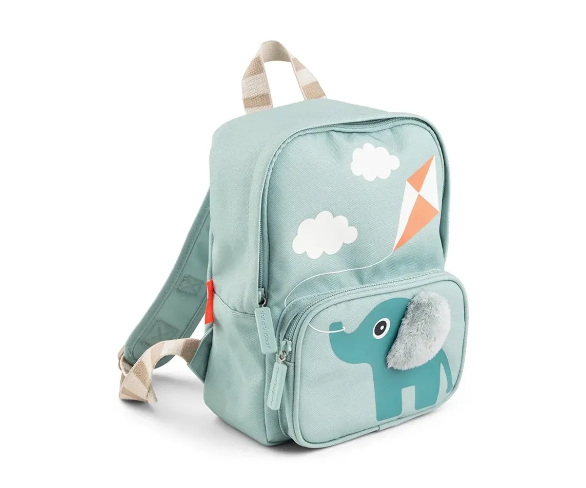 Mochila Infantil Canvas Elphee Blue Personalizable