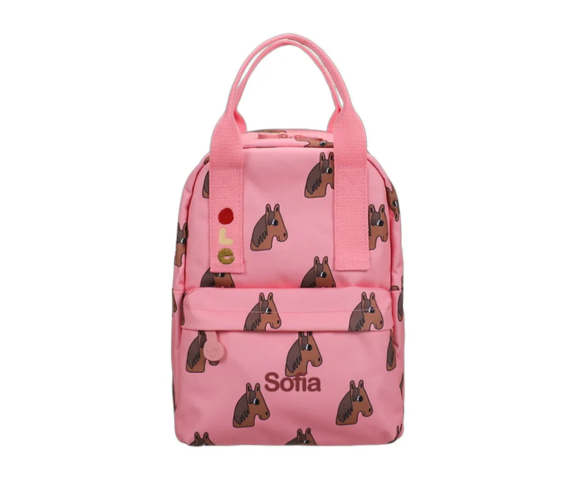 Mochila Infantil Charlotte Janvier Horse Personalizable