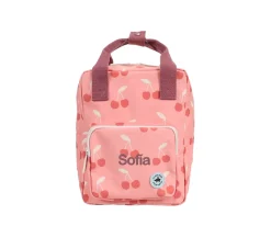 Mochila Infantil Cherries Pink Personalizable