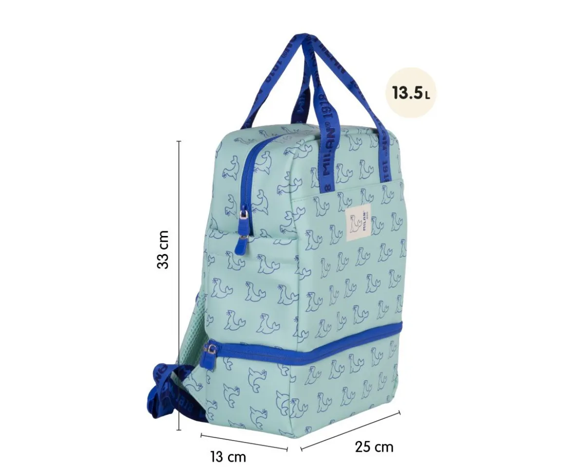 Mochila Infantil con Compartimento Térmico Verde Colección 460 Since 1918