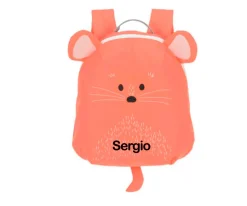 Mochila Infantil Mini Mouse Coral Personalizable