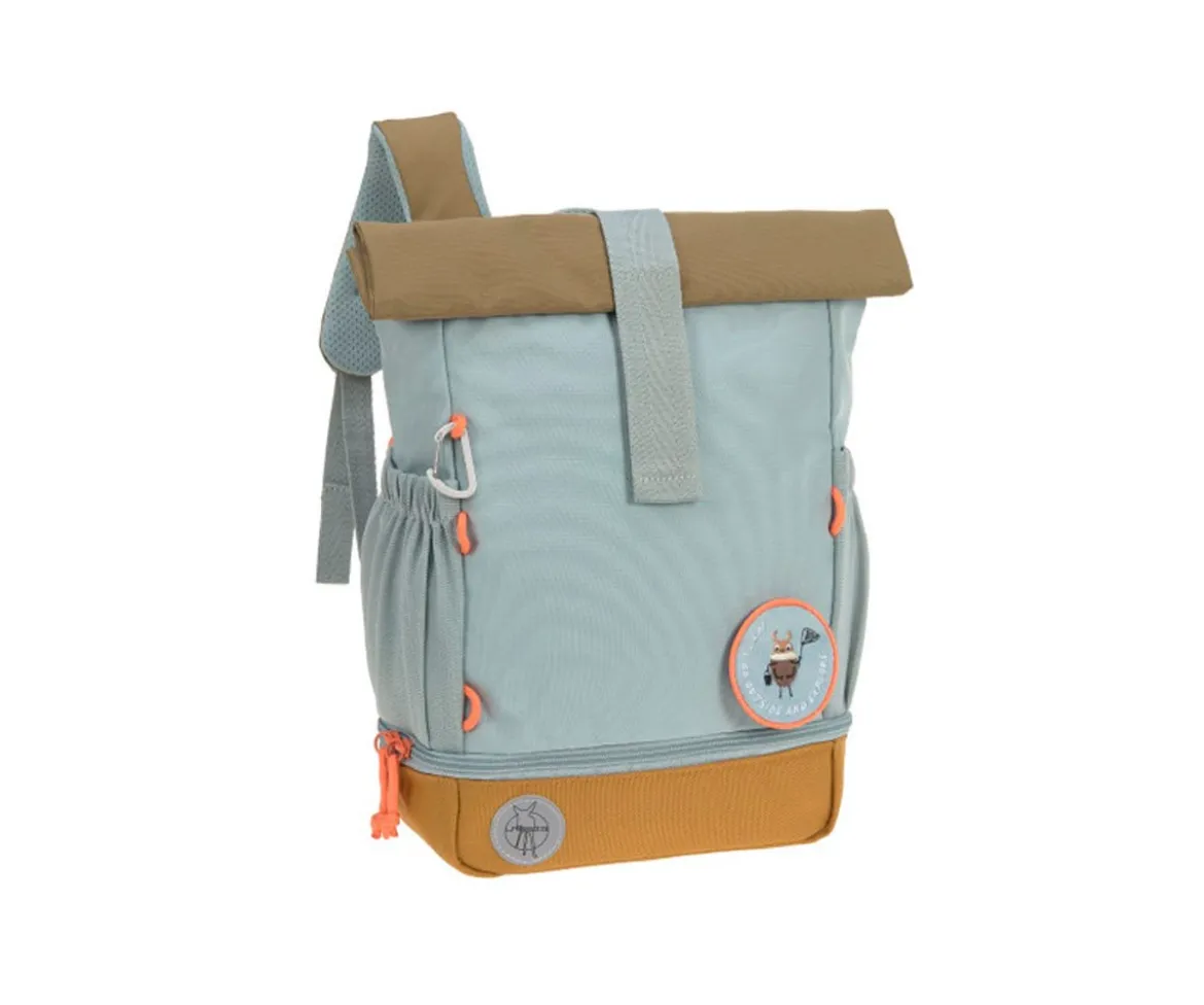 Mochila Infantil Mini Rolltop Nature Light Blue