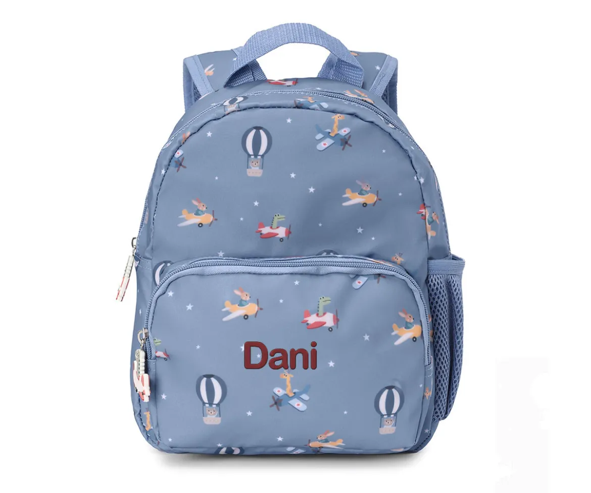 Mochila Infantil Planes Personalizable