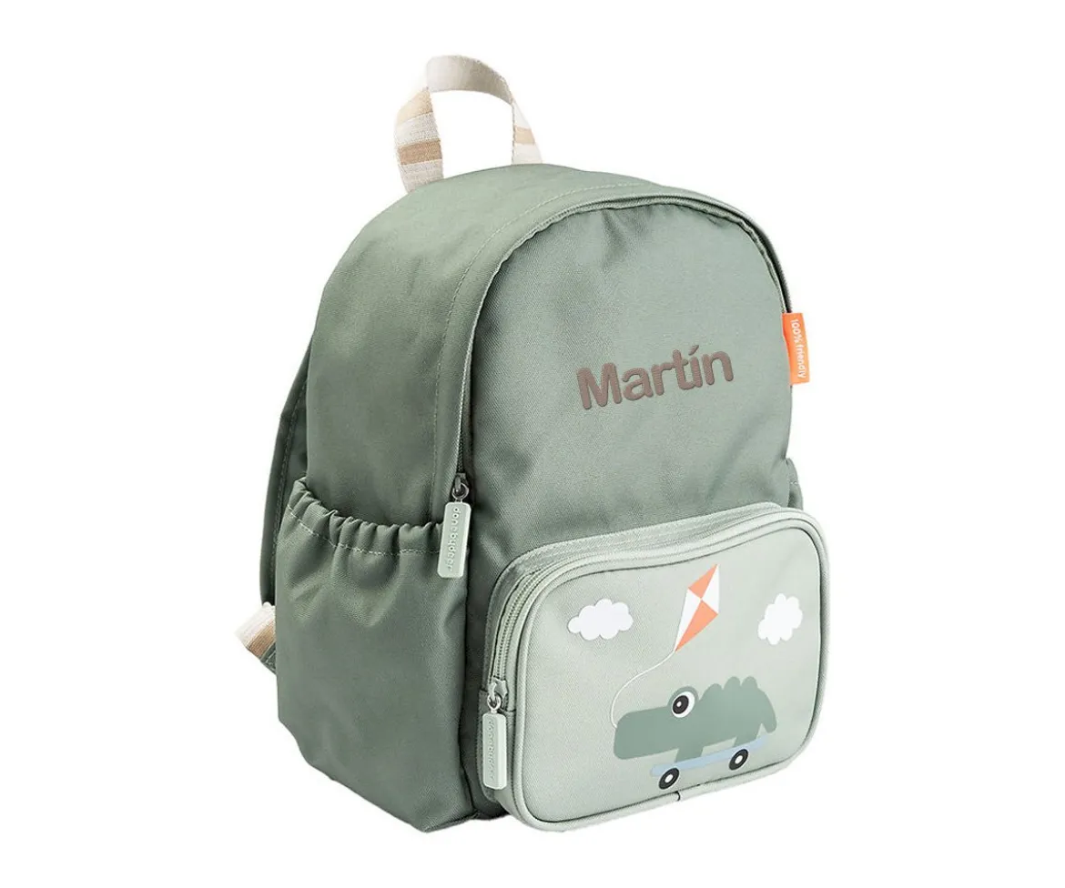 Mochila Infantil Playground Green Personalizable