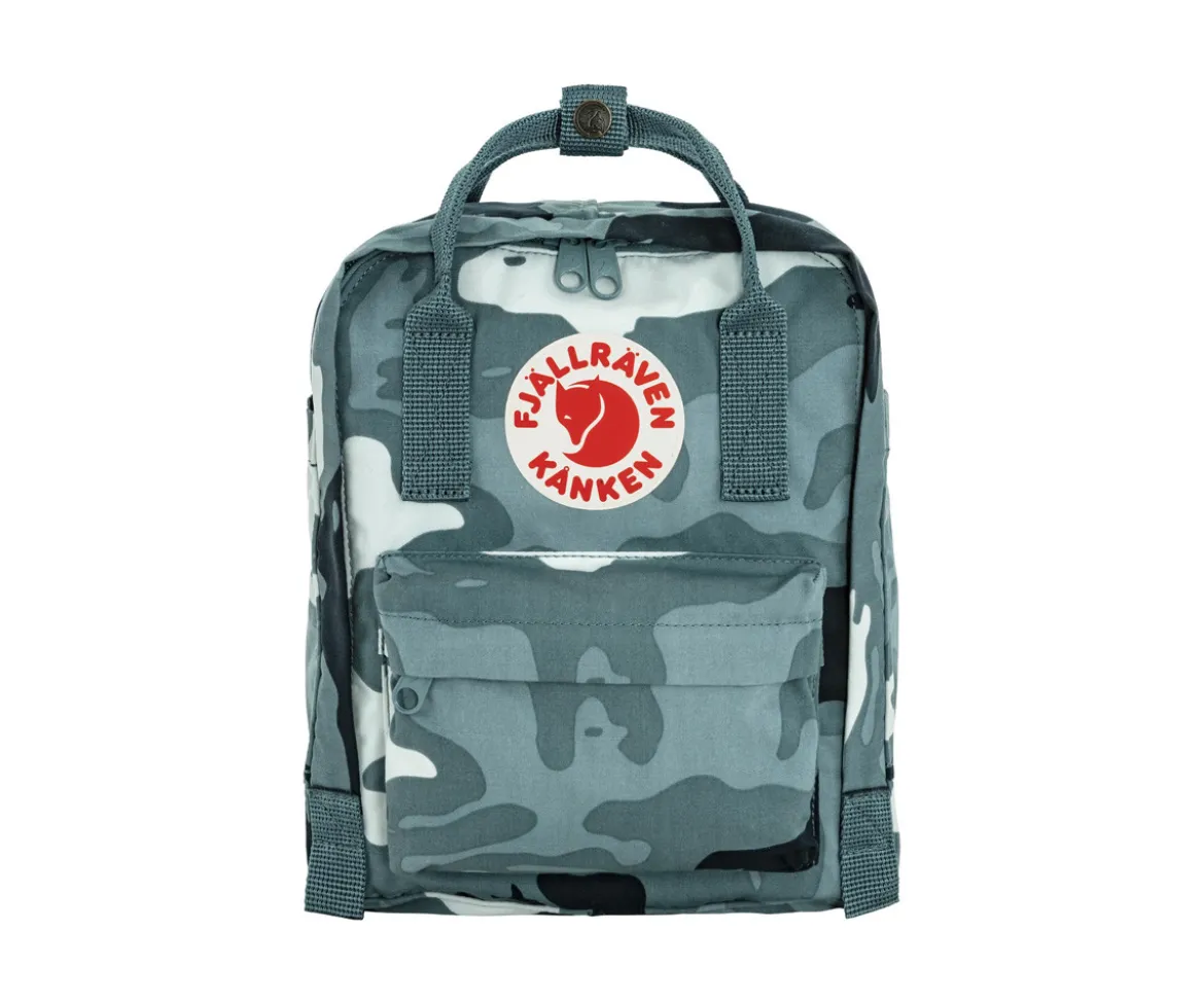 Mochila Kanken Graphics Mini Nimbus Blue Hidden Animals