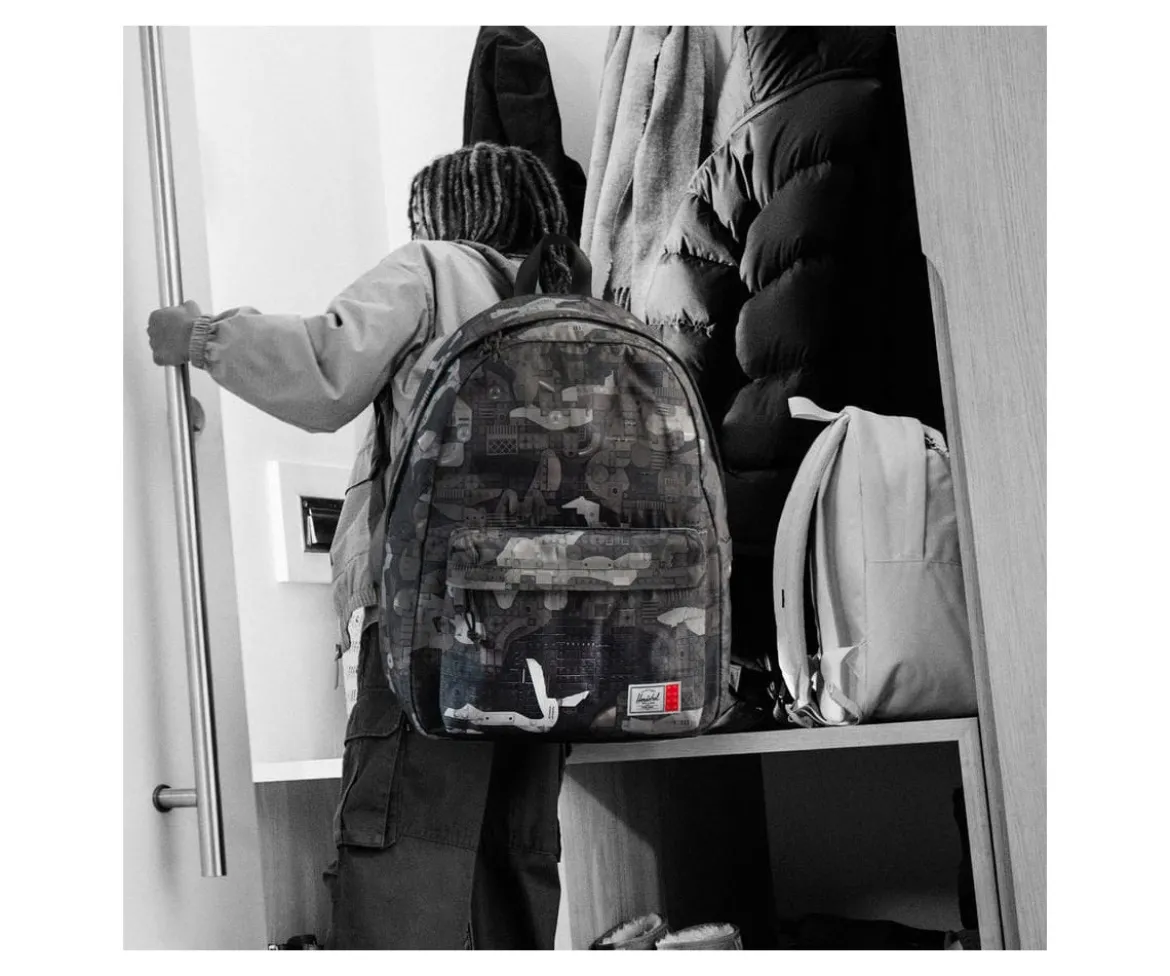 Mochila LEGO® Herschel Classic XL Personalizable Abstract Bricks Black