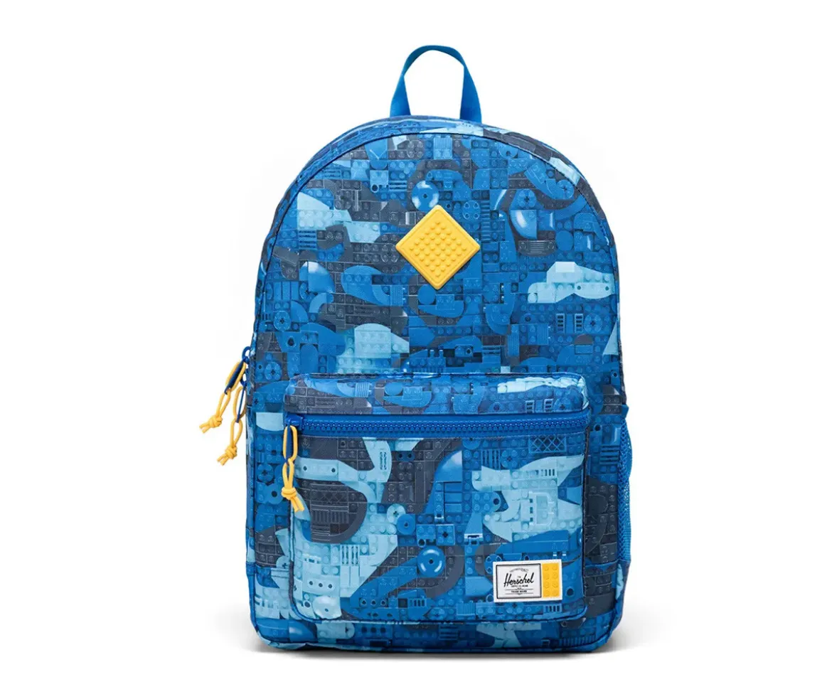 Mochila LEGO® Herschel Heritage Youth Personalizable Abstract Bricks Blue