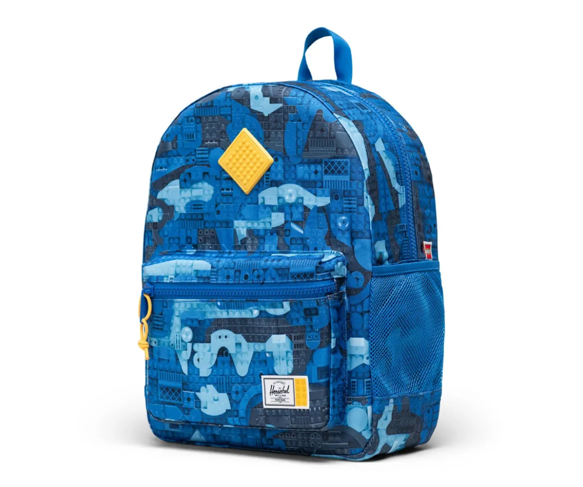 Mochila LEGO® Herschel Personalizable New Heritage Kids Abstract Bricks Blue