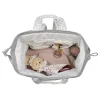Mochila Little Bloom Flor Gris