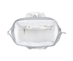 Mochila Little Bloom Flor Gris