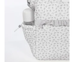 Mochila Little Bloom Flor Gris