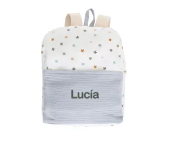 Mochila Little Stars Blue Personalizable
