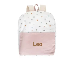 Mochila Little Stars Pink Personalizable