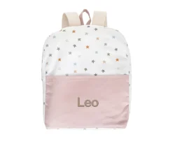 Mochila Little Stars Pink Personalizable