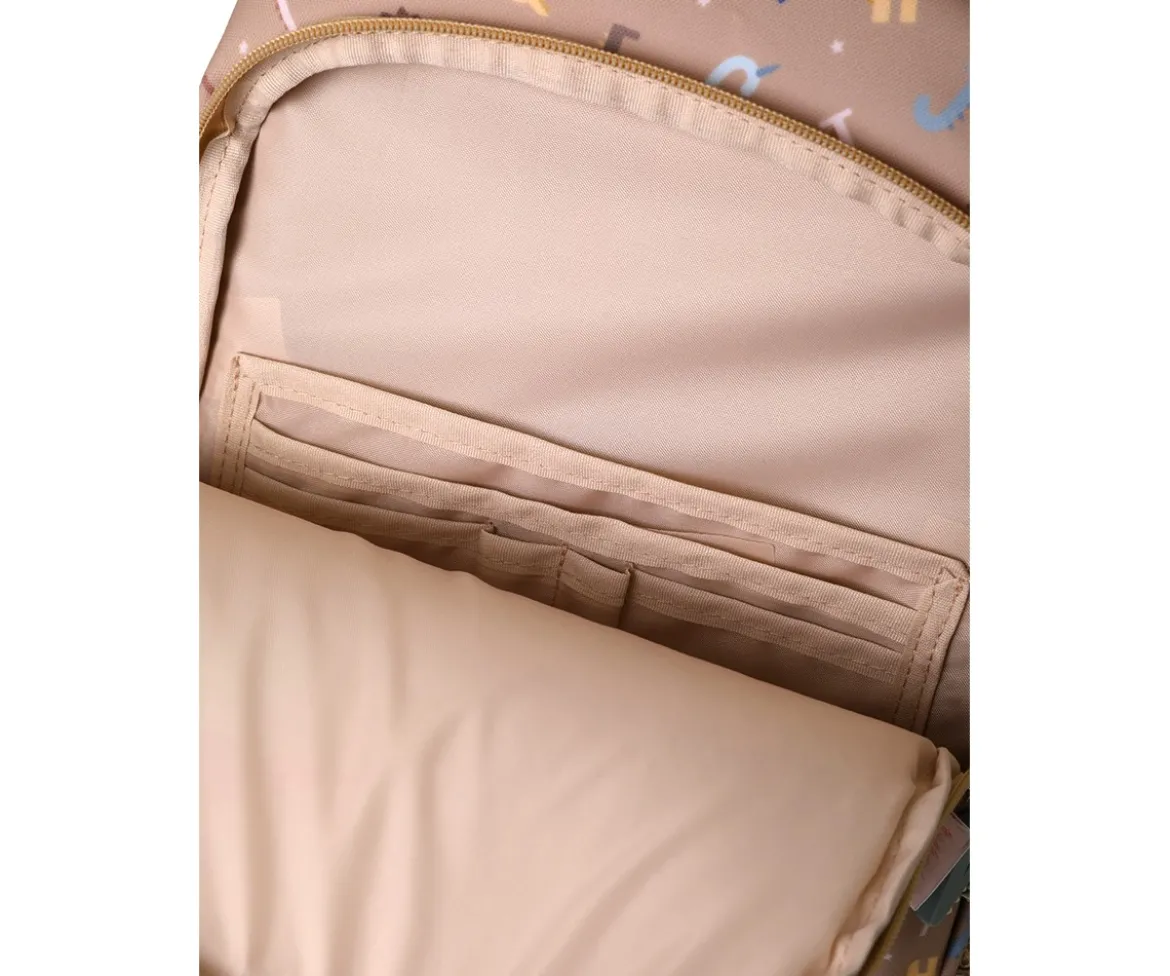Mochila Mediana Funny Letters + Llavero Personalizable