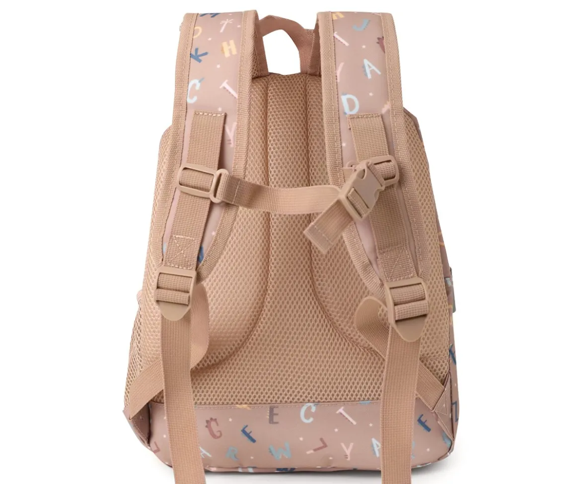Mochila Mediana Funny Letters + Llavero Personalizable