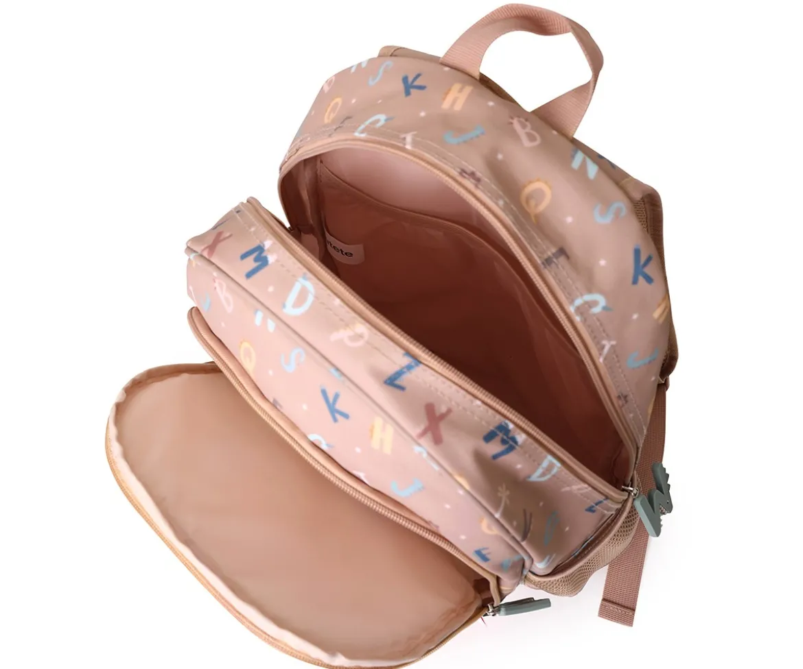 Mochila Mediana Funny Letters + Llavero Personalizable