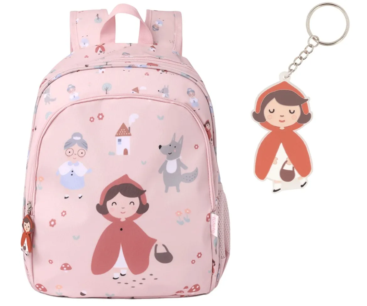 Mochila Mediana Little Red + Llavero Personalizable