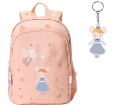 Mochila Mediana Mouse Fairies + Llavero Personalizable