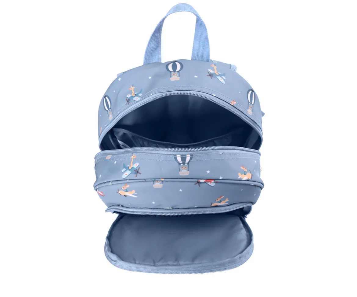 Mochila Mediana Planes + Llavero Personalizable