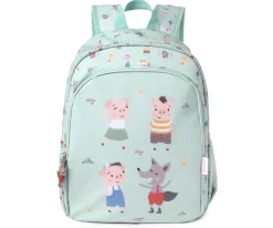 Mochila Mediana The Three Little Pigs + Llavero Personalizable