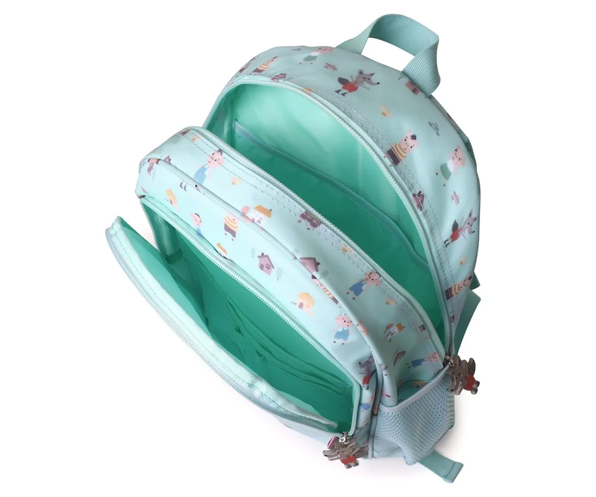 Mochila Mediana The Three Little Pigs + Llavero Personalizable