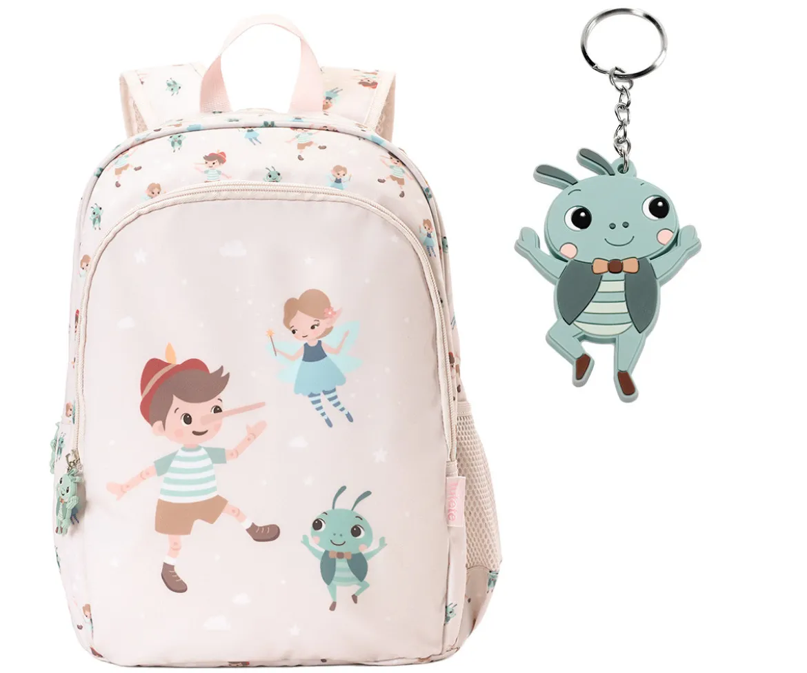 Mochila Mediana The Wooden Boy + Llavero Personalizable