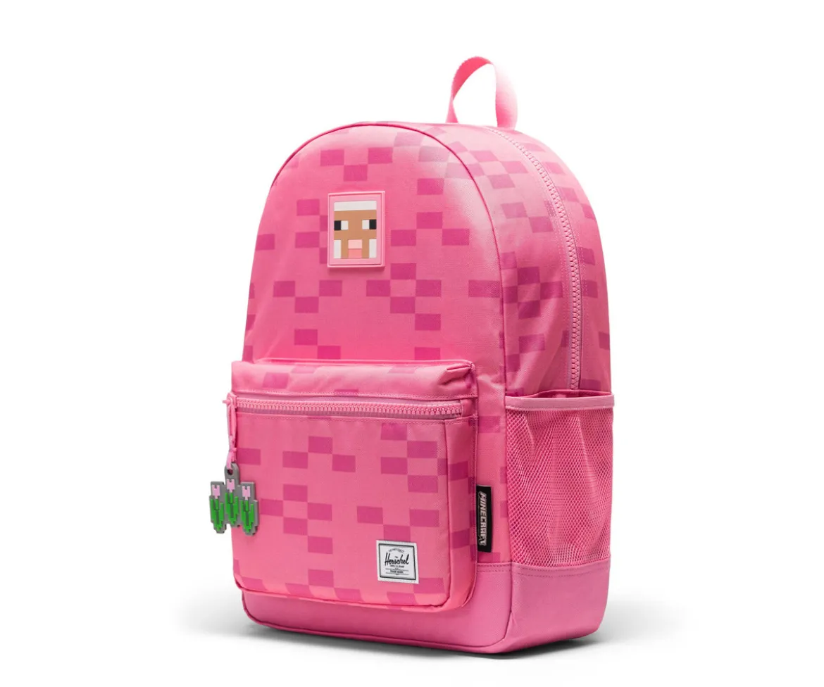 Mochila Minecraft Personalizable Herschel Heritage Youth Pink Sheep
