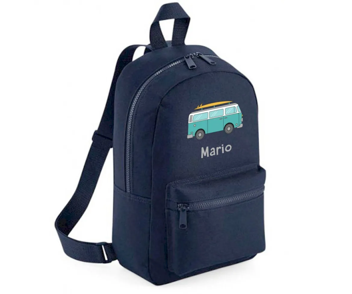 Mochila Mini Fashion Marino Personalizada Furgoneta
