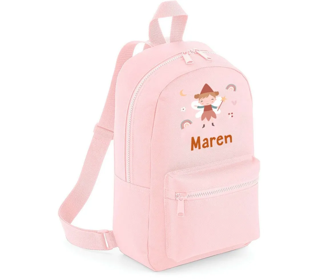 Mochila Mini Fashion Rosa Personalizada Wild Fairies