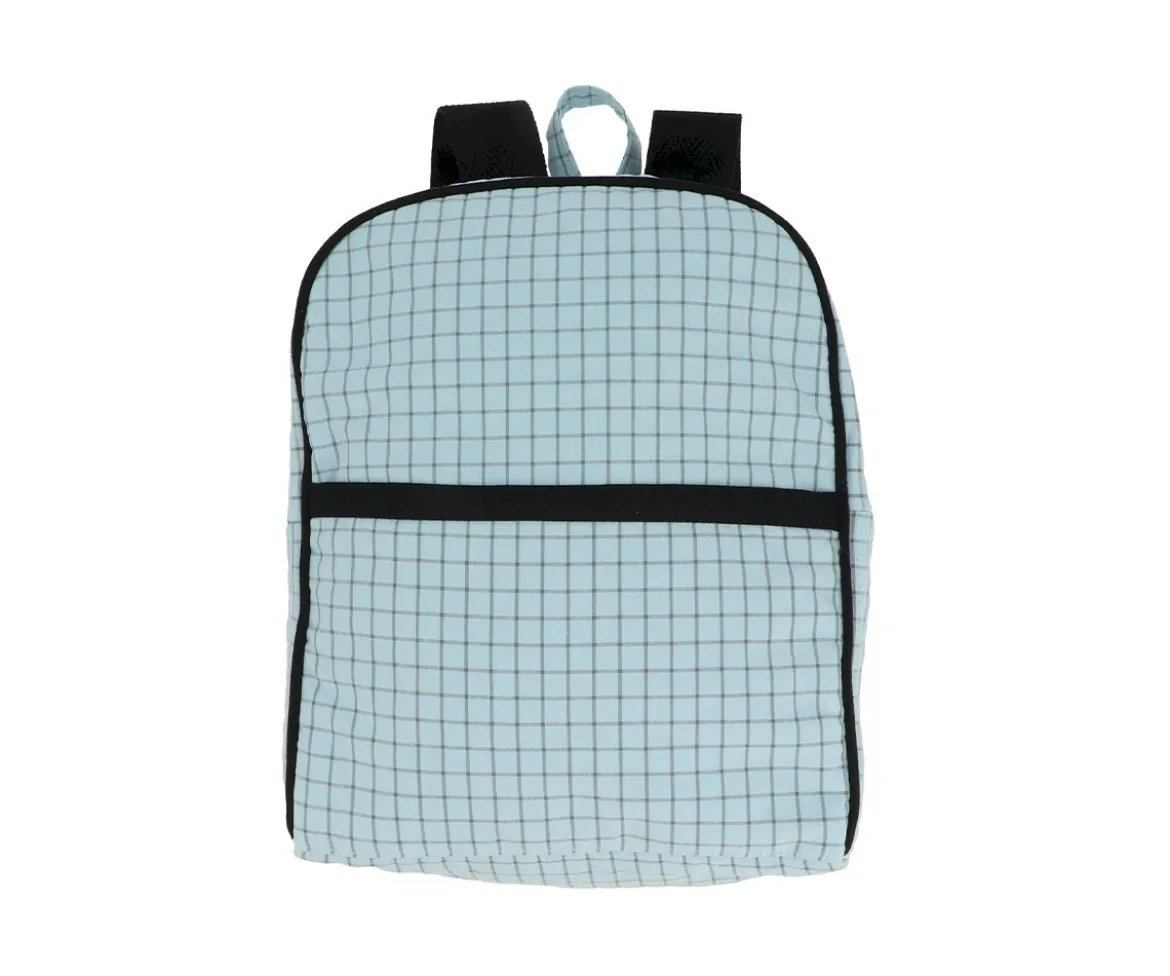 Mochila Nordic Check Blue Personalizable