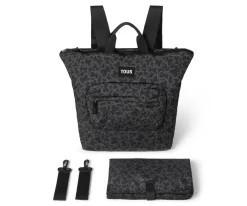 Mochila para Silla de Paseo TOUS Baby Kaos Negro con Cambiador