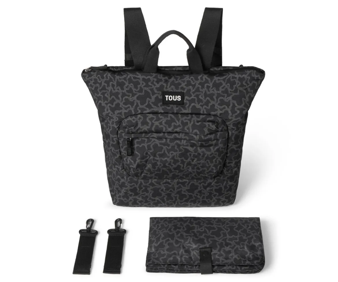 Mochila para Silla de Paseo TOUS Baby Kaos Negro con Cambiador