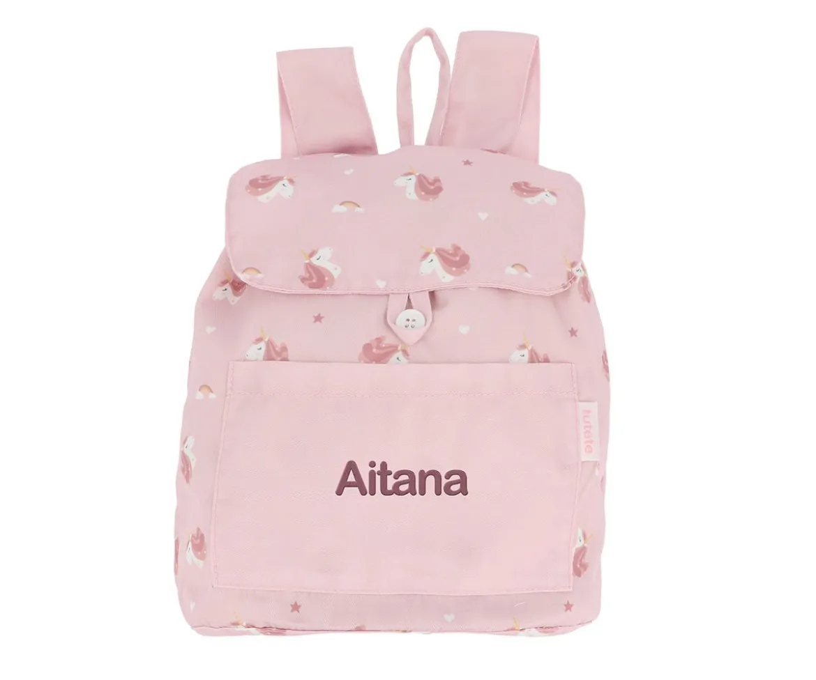 Mochila Pequeña Tela Magical Unicorn Personalizable