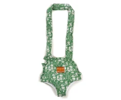 Mochila Portabebé Liberty Capel Verde por Emile & Ida para Muñecos