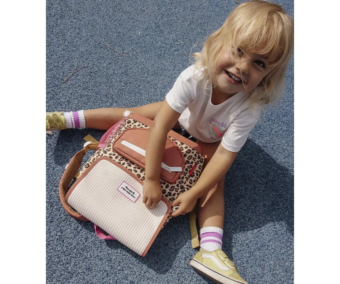 Mochila Preescolar Solapa Léopard #6 Personalizable