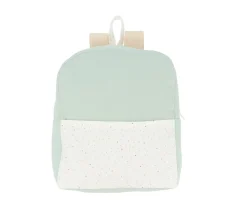 Mochila Rainbow Dots Verde Personalizable