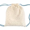 Mochila Saco Flor Azul Personalizable