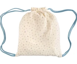 Mochila Saco Flor Azul Personalizable