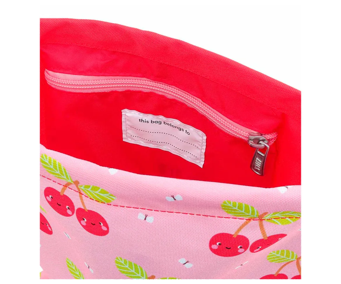 Mochila Saco Happy Cherries Personalizable