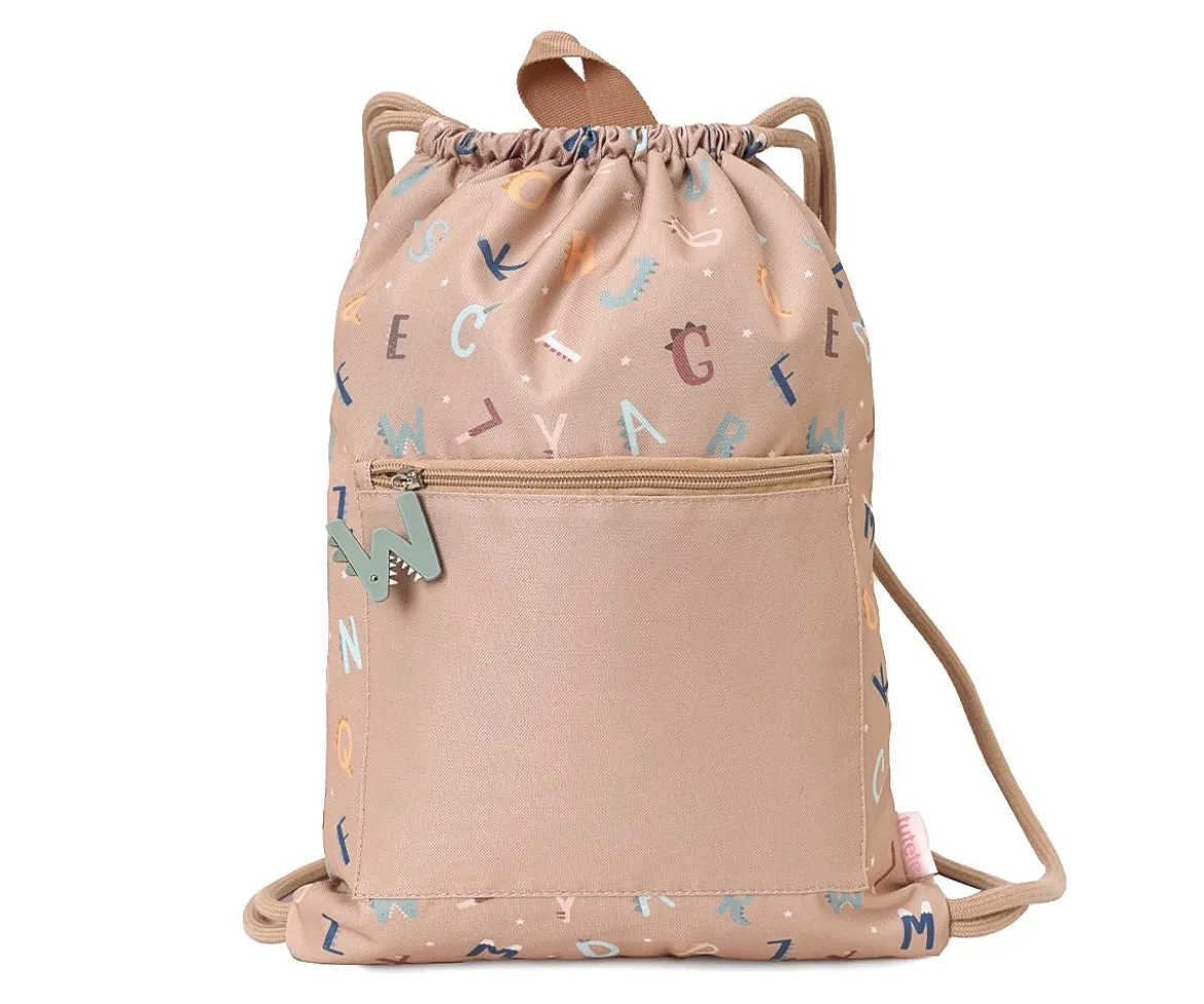 Mochila Saco Impermeable Funny Letters Personalizable