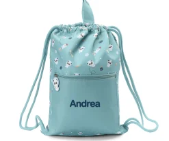 Mochila Saco Impermeable Pandas in Space Personalizable