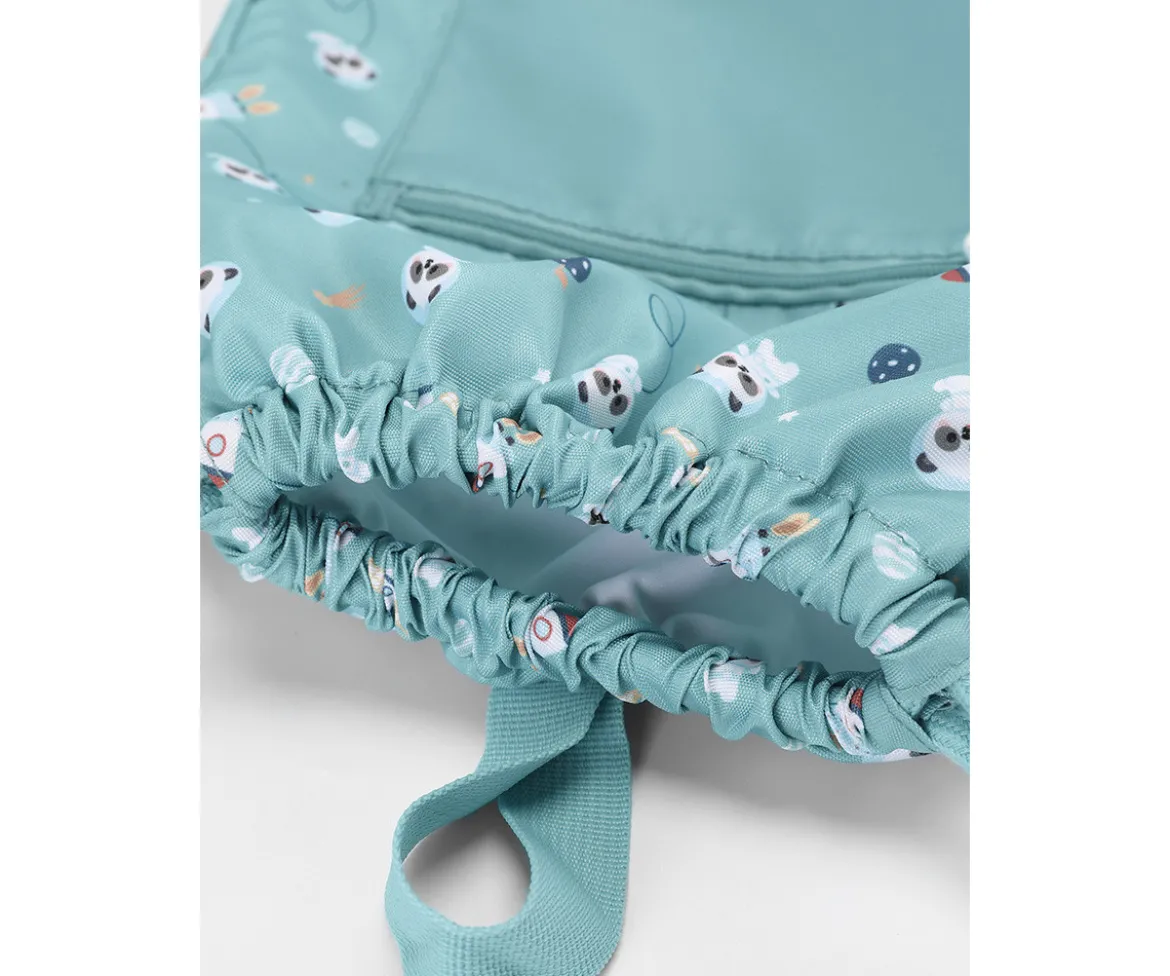 Mochila Saco Impermeable Pandas in Space Personalizable