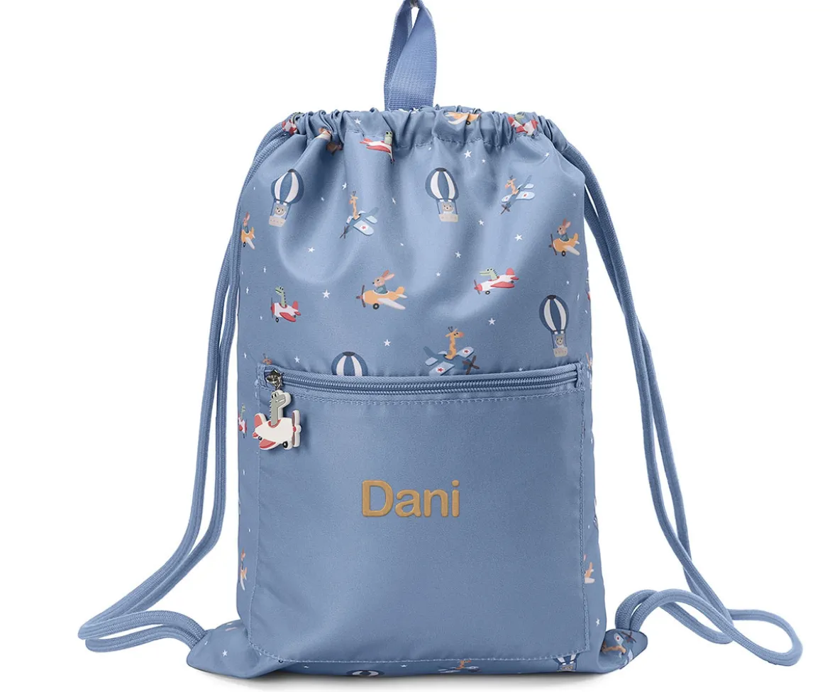 Mochila Saco Impermeable Planes Personalizable