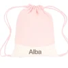 Mochila Saco Rainbow Dots Rosa Personalizable