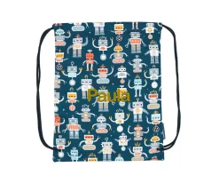 Mochila Saco Robots Personalizable