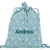Mochila Saco Tela Pandas in Space Personalizable