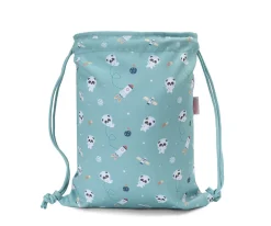 Mochila Saco Tela Pandas in Space Personalizable