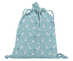 Mochila Saco Tela Pandas in Space Personalizable