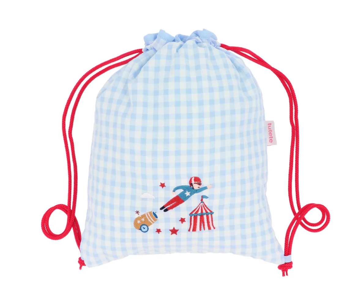 Mochila Saco Vichy Circus Show Personalizable